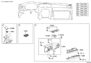 Driver Knee Airbag 73900-0N020 for Toyota Crown