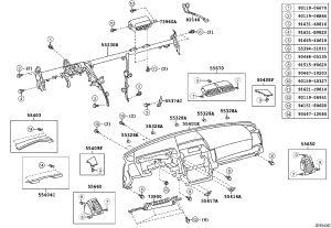 Dashboard Air Vent Right 55650-0P010 for Toyota Reiz