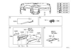 Dashboard Air Outlet (Right) 55660-48100 for Lexus RX Series