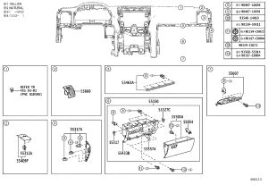 Dashboard Air Outlet (Right) 55660-60292 for Toyota Land Cruiser Prado