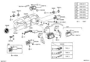 Instrument Panel Air Regulator Frame 55661-42010 for Toyota RAV4