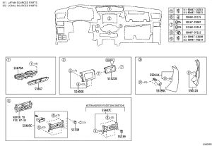 Dashboard Air Vent Trim 55667-KK020 for Toyota Fortuner
