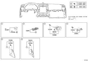 Center Vent on the Dashboard 55670-0P020 for Toyota REIZ