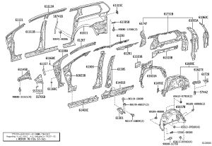 Rear Fender Right 61611-08030 for Toyota Sienna