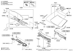 Front windscreen 56101-0A350 for Toyota FRONT LANDER