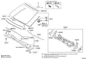 Front windscreen 56101-3Y938 for Lexus ES350
