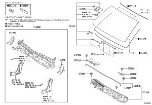 Front Windscreen 56101-6B905 for Toyota Land Cruiser