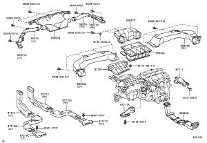 Air duct 2 87211-48100 for Lexus RX300