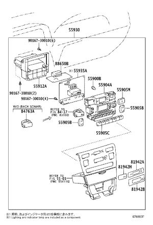 Heater Control Nameplate No.1 81942-02150 for Toyota Corolla