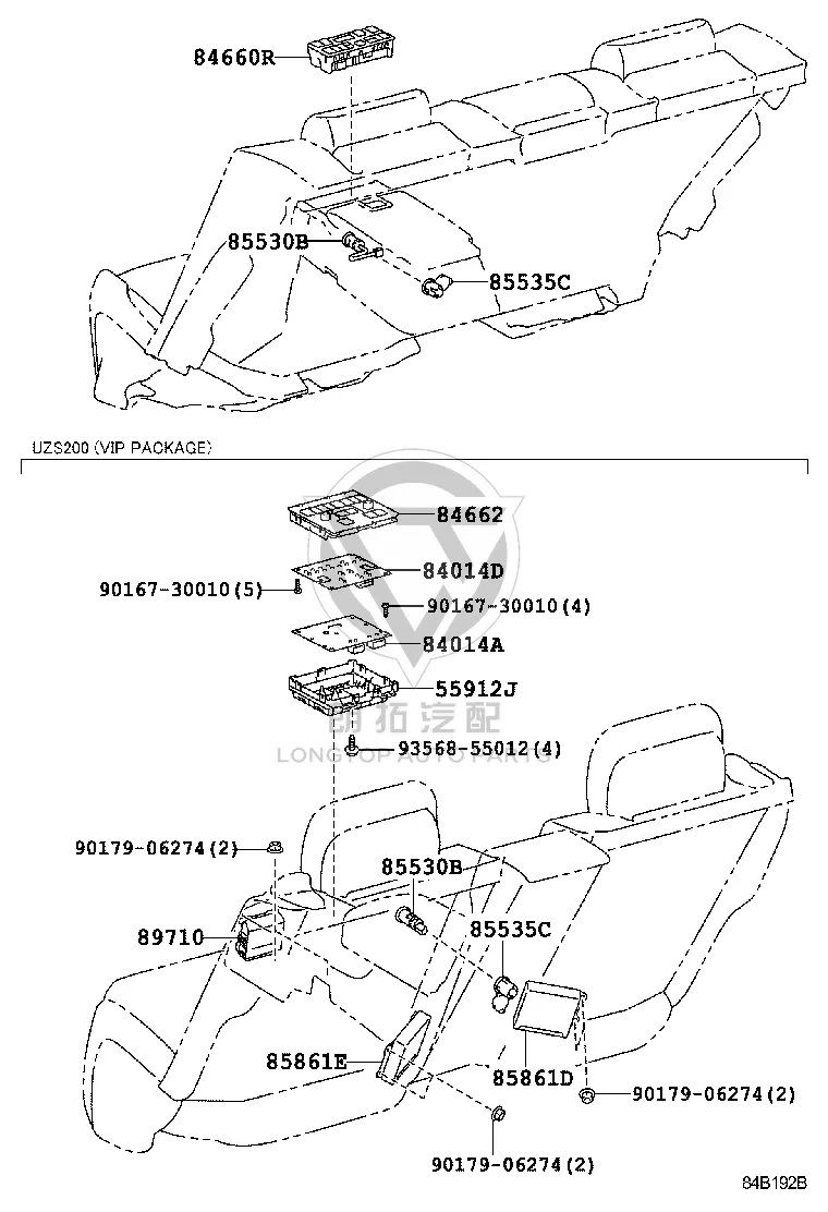 Lower Heater Controller Base 55912-0N010 for Toyota Crown