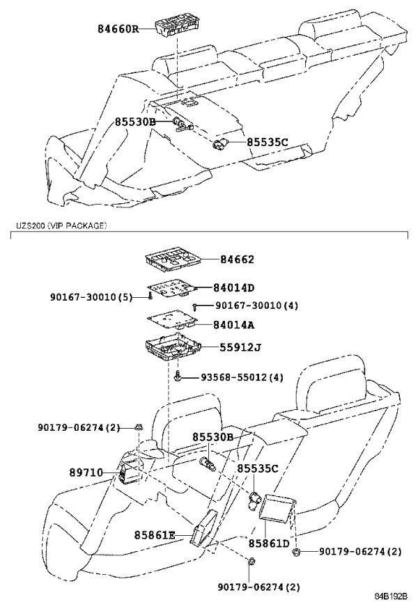 Cooler control switch board 840120-N030 for Toyota Crown