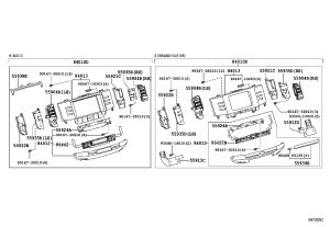 Heater controller trim 55939-22110 for Toyota Reiz