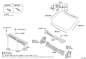 Front Windshield 56101-0C240 for Toyota Tundra