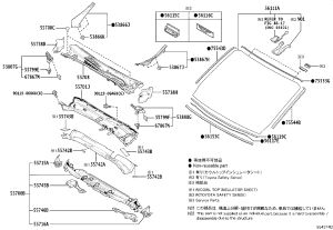 Front windshield 56111-26341 for Toyota Granvia