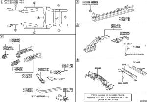 Rear longitudinal beam connecting plate (left) 570240-0R020 for Toyota Harrier