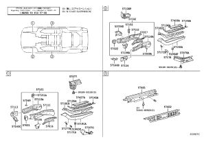 Floor Longitudinal Beam Right 57401-48053 for Lexus RX270