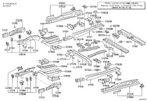 Front Side Member Outer Right 57025-08010 for Toyota Sienna