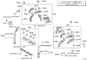 Radiator Support Crossmember 57104-0R060 for Toyota Harrier