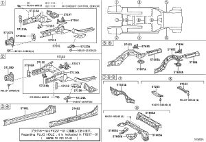 Front Bumper Frame Bracket 57107-53010 for Toyota MARK X