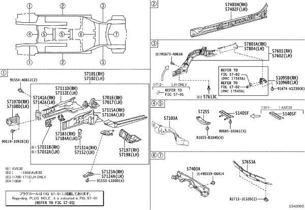 Left lower body backplane reinforcement panel 91553-L1030 for Toyota MARK X
