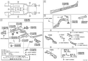 Front Bumper Frame Bracket (Left) 57108-30160 for Lexus GS F