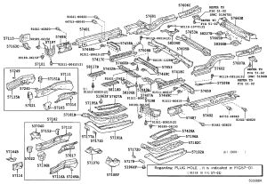 Rear Side Member 57607-48010 for Toyota Highlander