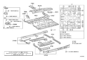 Floor Longitudinal Beam (Left) 57402-35910 for Toyota FJ Cruiser