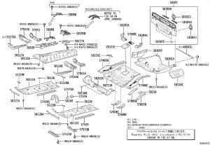 Rear floor side panel subassembly 58306-33040 for Toyota Camry