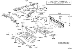Rear panel 583070-R120 for Toyota RAV4