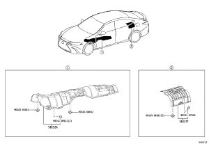 Exhaust Pipe Heat Shield 58152-33090 for Lexus ES
