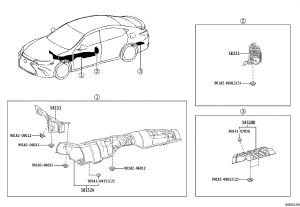 Center Floor 2 Insulation Pad 58223-33041 for Toyota Camry