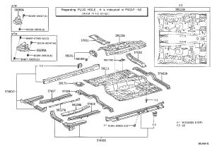Front floorboard 58190-60080 for Toyota Land Cruiser Prado
