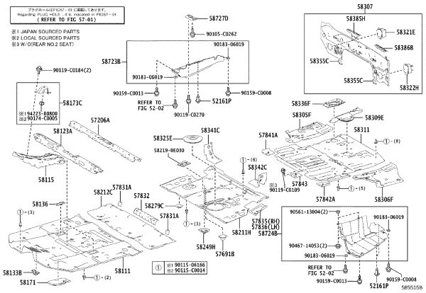 Bolt 90119-C0109 for Toyota Corolla