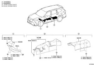 Right Rear Exhaust Pipe Heat Shield 58327-0E090 for Toyota Crown