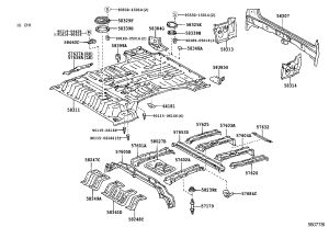 Aft Floor 2 Access Hole Cover 58329-60030 for Toyota Land Cruiser