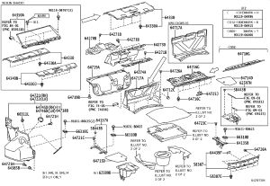 Luggage Compartment Trim (Rear) 58387-30221 for Lexus GS F