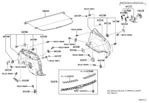 Luggage Compartment Trim (Left) 64740-48230 for Lexus RX