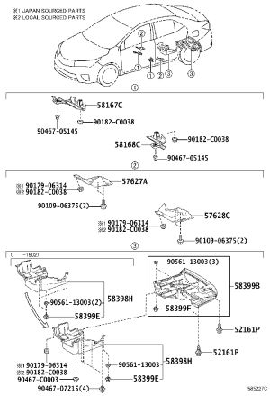 Rear floor 58399-02140 for Toyota Corolla