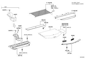 Rear wall trim panel 64716-0R020-C0 for Toyota RAV4