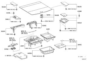 Trunk Carpet 58410-48220 for Lexus RX Series