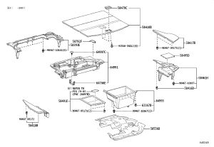 Junction Box Access Cover 58461-78010 for Lexus NX