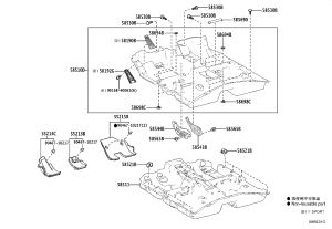 Front Floor Mat 58511-33031 for Lexus ES350