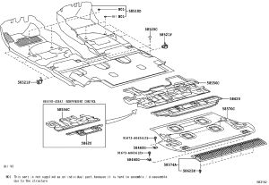 Luggage Compartment Mat 58570-60A71 for Toyota Land Cruiser
