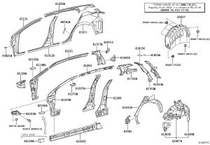 Right Side Protective Fence Panel 58741-76010 for Lexus CT200H
