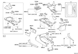Center Console Cover 58821-60040 for Toyota Land Cruiser Prado