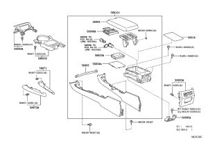 Armrest Box No. 2 Cushion 58872-0P020-C0 for Toyota Reiz