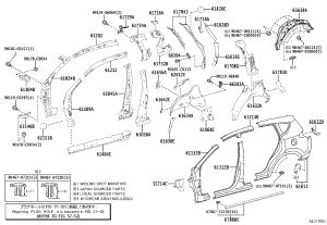Left Rear Quarter Panel 61602-0R110 for Toyota RAV4
