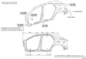 Left Side Door Sill Inner Panel 61312-48100 for Lexus RX