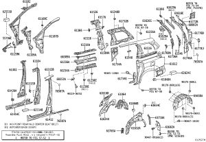 Left A-Pillar Reinforcement 61109-28030 for Toyota Previa