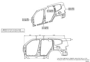 Outer A-Pillar Trim Right 61131-60350 for Toyota Land Cruiser